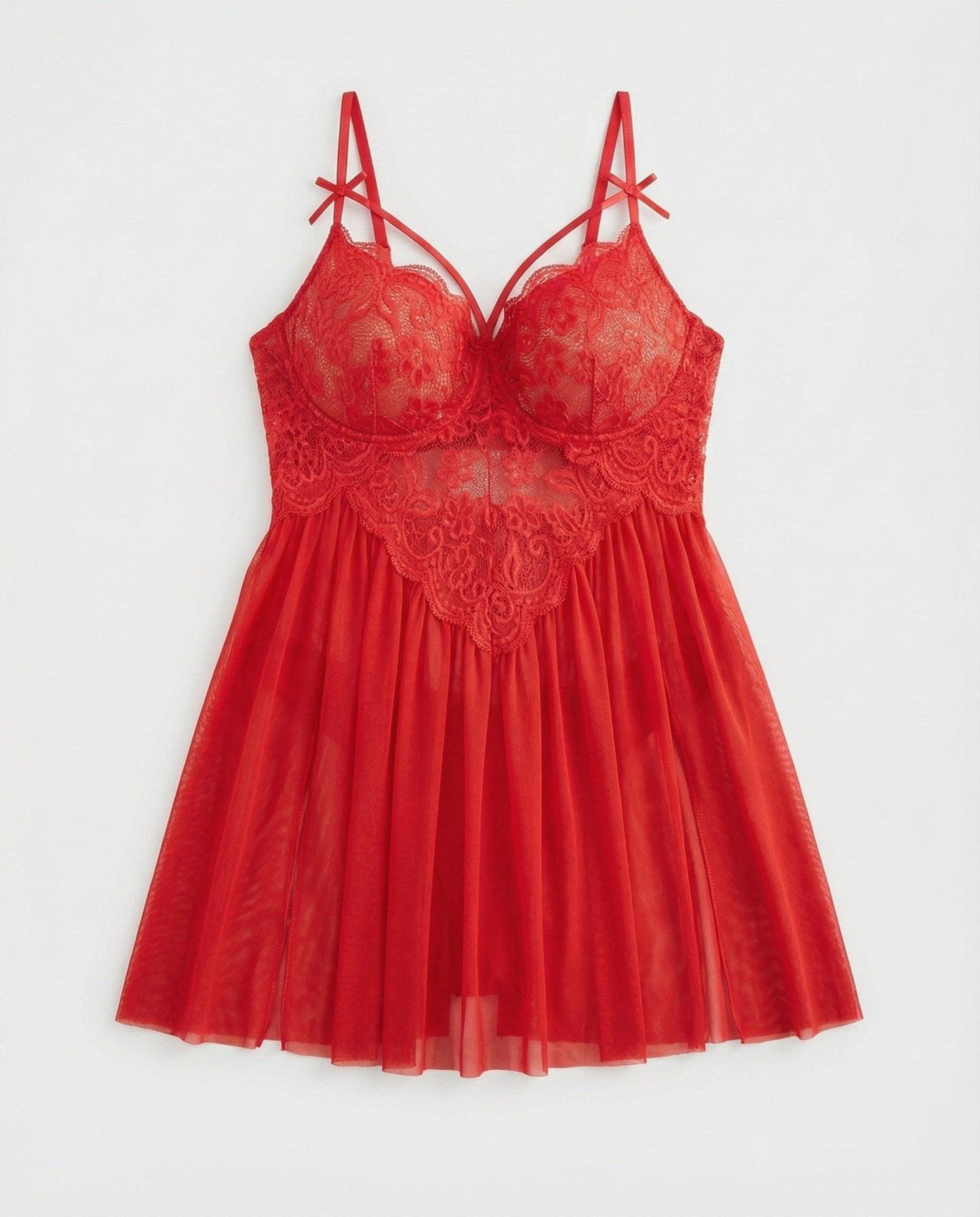 Plus Size Lace Babydoll Nightwear