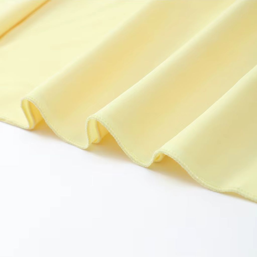 Strapless Slit Maxi Summer Dress in Yellow