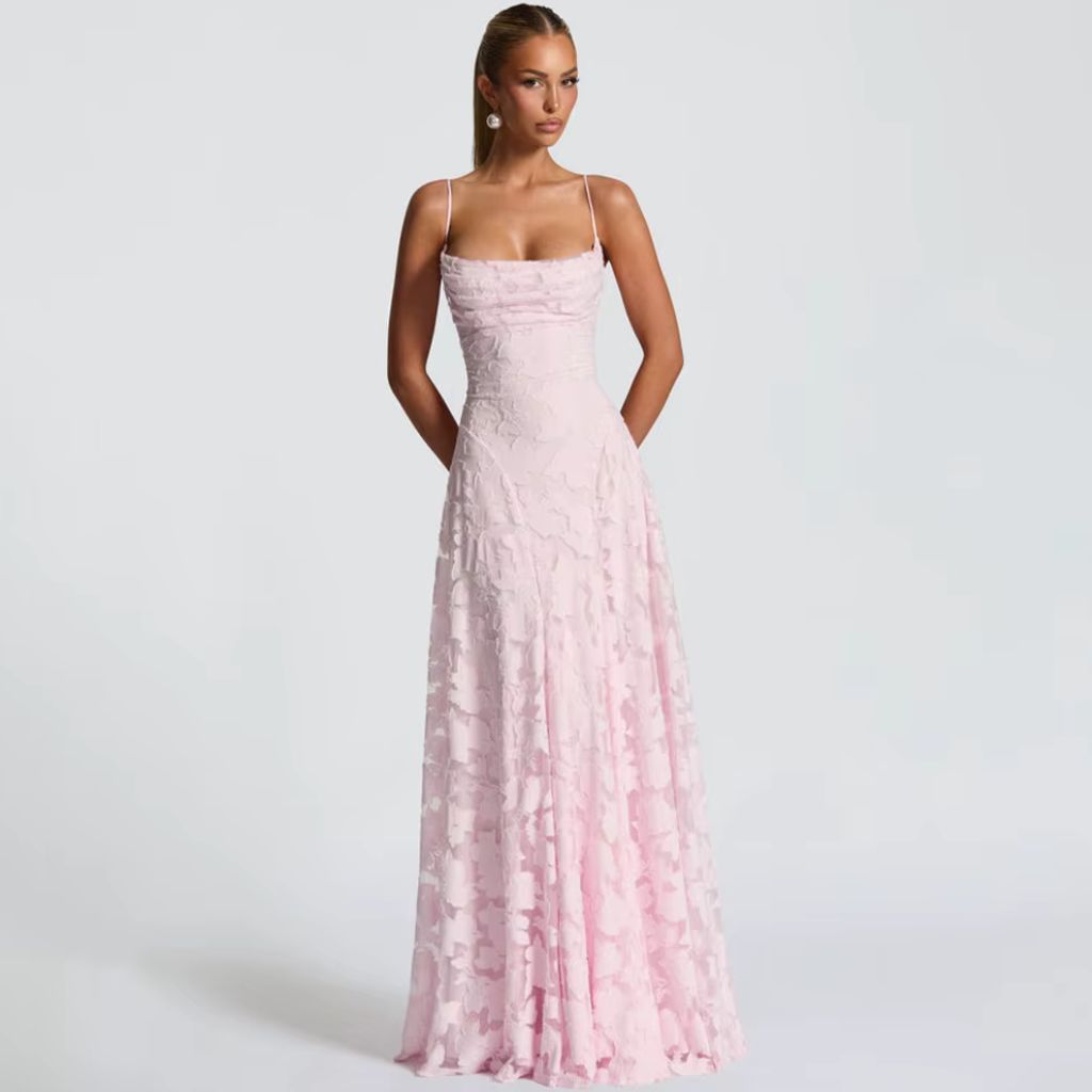 Sleeveless Floral Maxi Dress With Spaghetti Strap