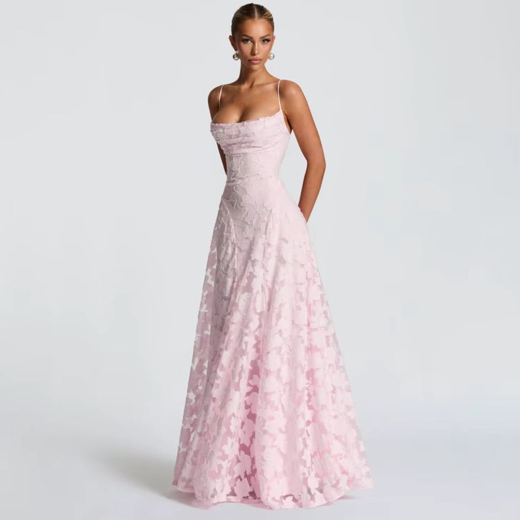 Sleeveless Floral Maxi Dress With Spaghetti Strap