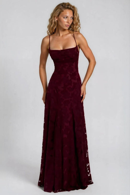 Sleeveless Floral Maxi Dress With Spaghetti Strap