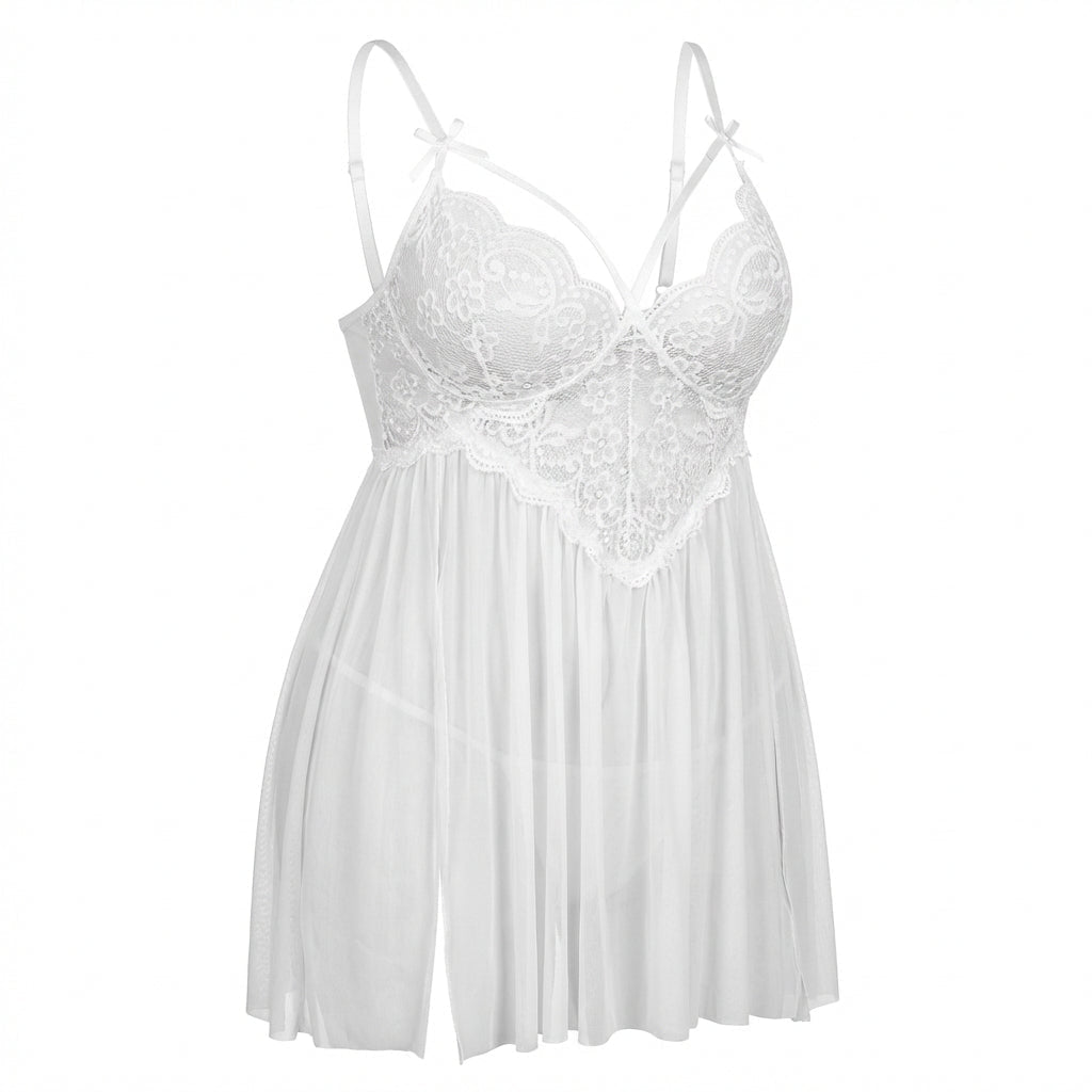 Plus Size Lace Babydoll Nightwear